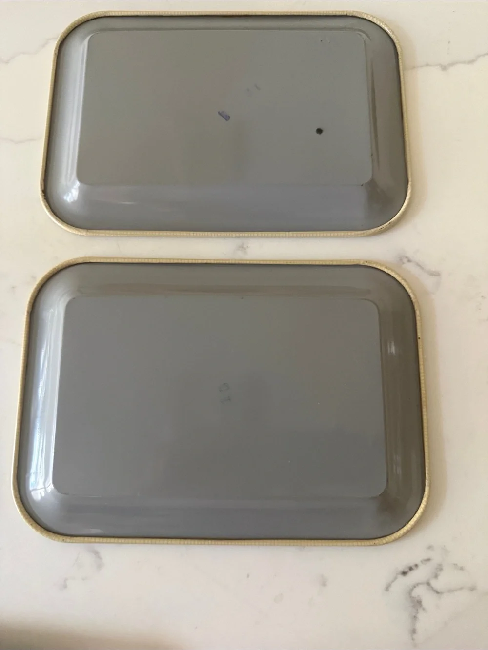 Vintage Rooster Mini Trays Set of 2